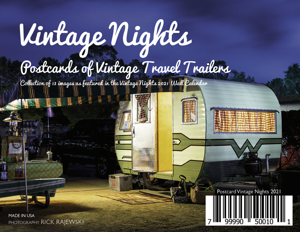 POSTCARD Set - "Vintage Nights 2021" Vintage Travel Trailers